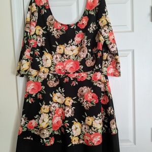 Floral Print Skater Dress